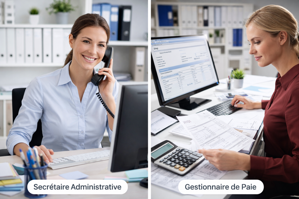 Site internet secretaire administrative et gestionnaire de paie