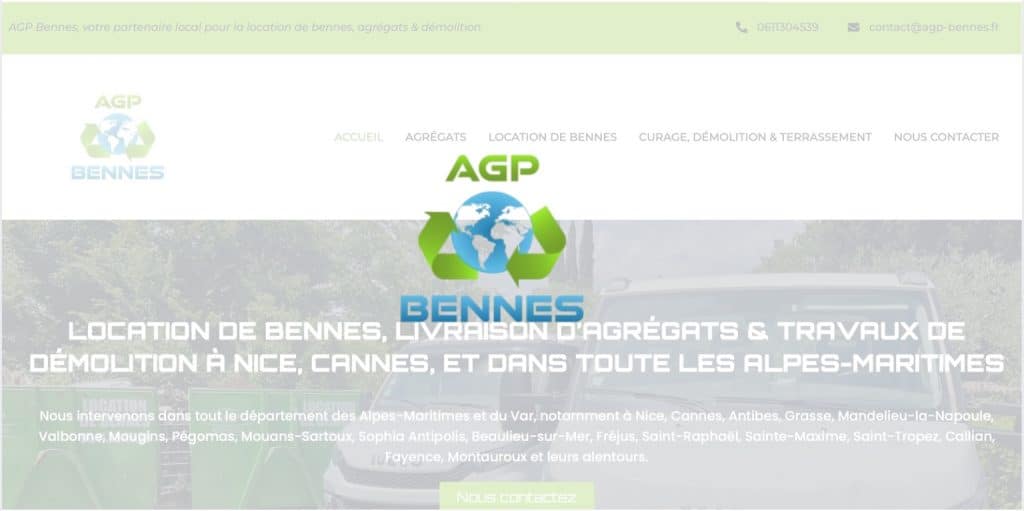 Site internet AGP BENNES