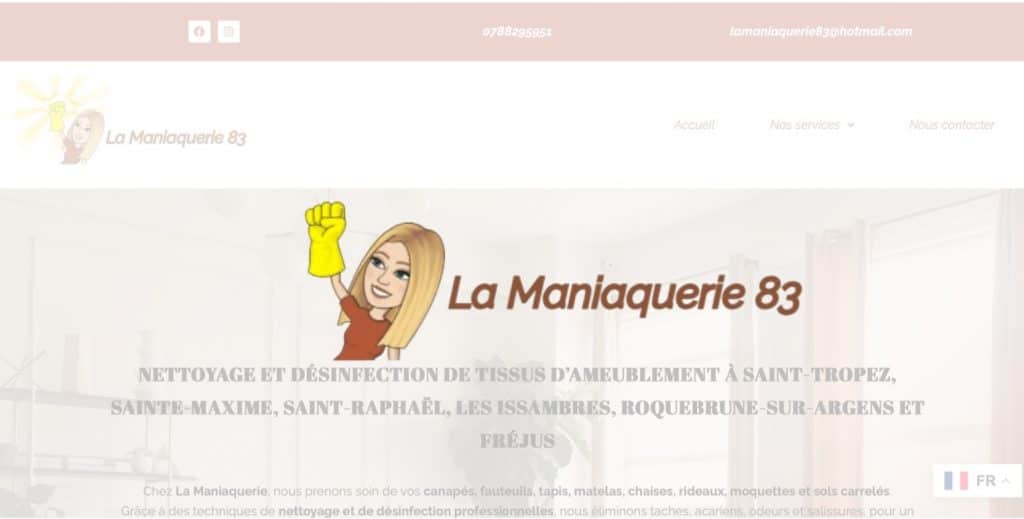 Site internet La maniaquerie 83