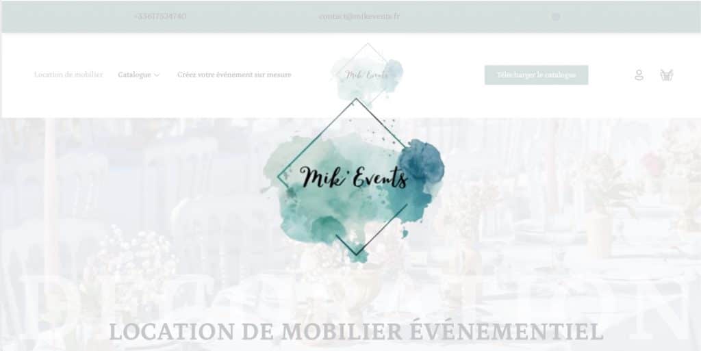 Site internet MIK Events