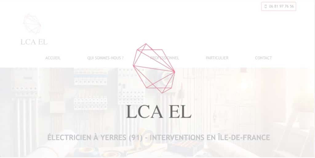 Site internet LCAEL - Electricien