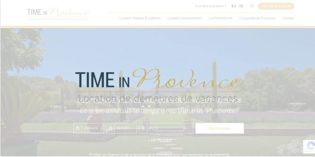Site internet Time in Provence