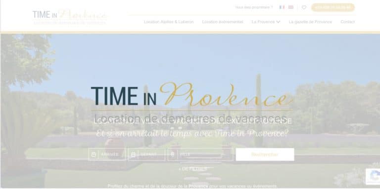 Site internet Time in Provence